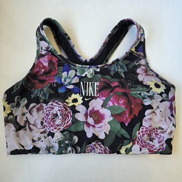 Nike Floral Sports Bra - Picture 1 of 8